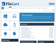 Tablet Screenshot of filecart.com